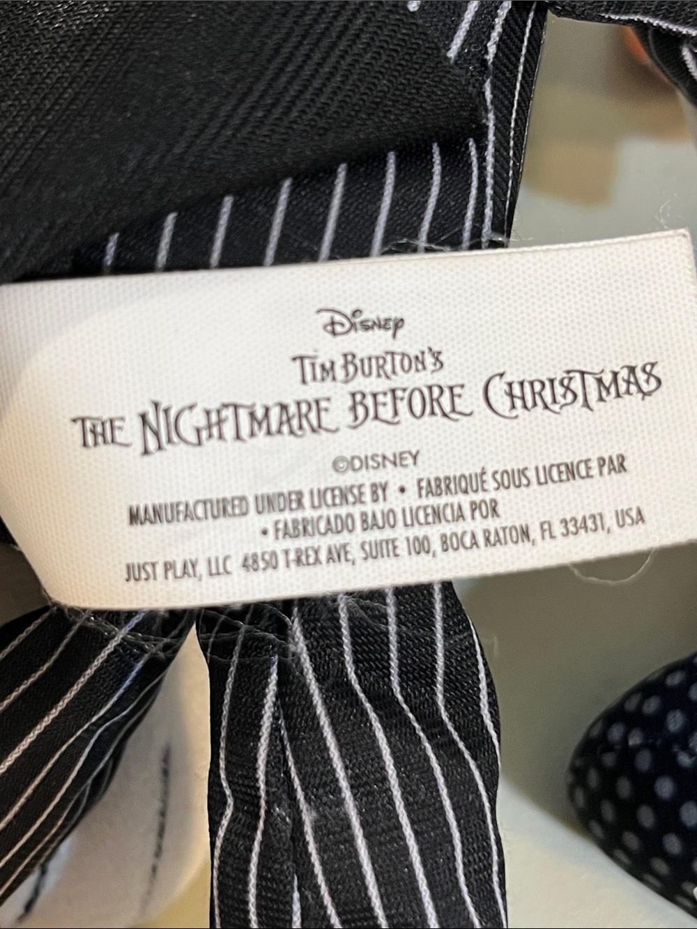 Disney Jack Skellington Plush Trio in Black, Orange, Pink - Picture 3 of 3